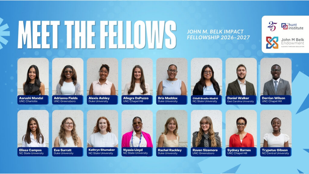 John M. Belk Impact Fellows Cohort 7 Graphic